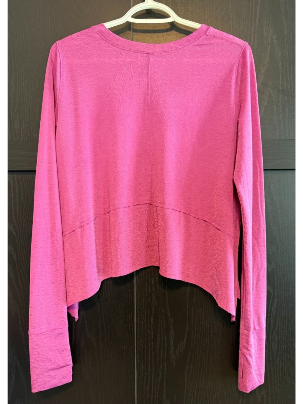 Free People Movement Tempo Long Sleeve Magenta Top Medium Tiered Athleticwear - Picture 2 of 9